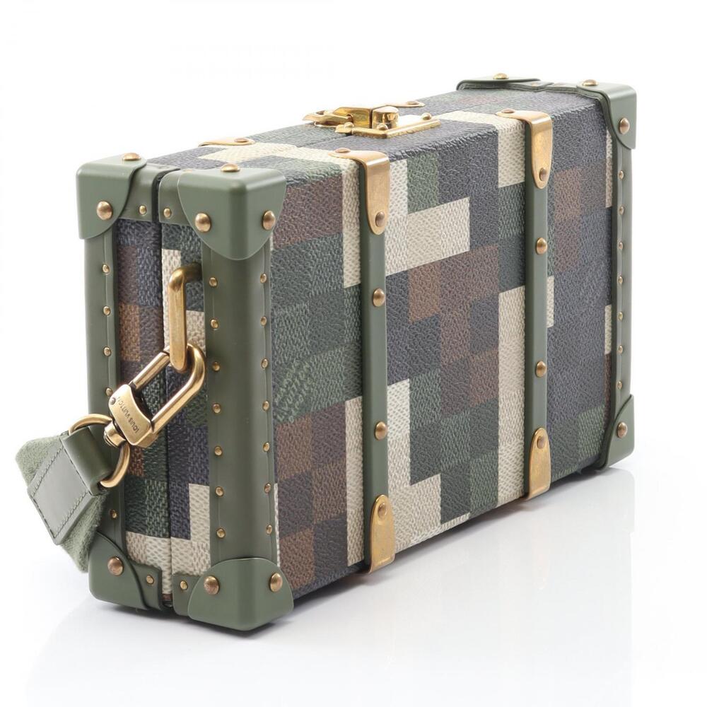 Louis Vuitton Green leather Khaki Neo Bag Wallet canvas damouflage Shoulder